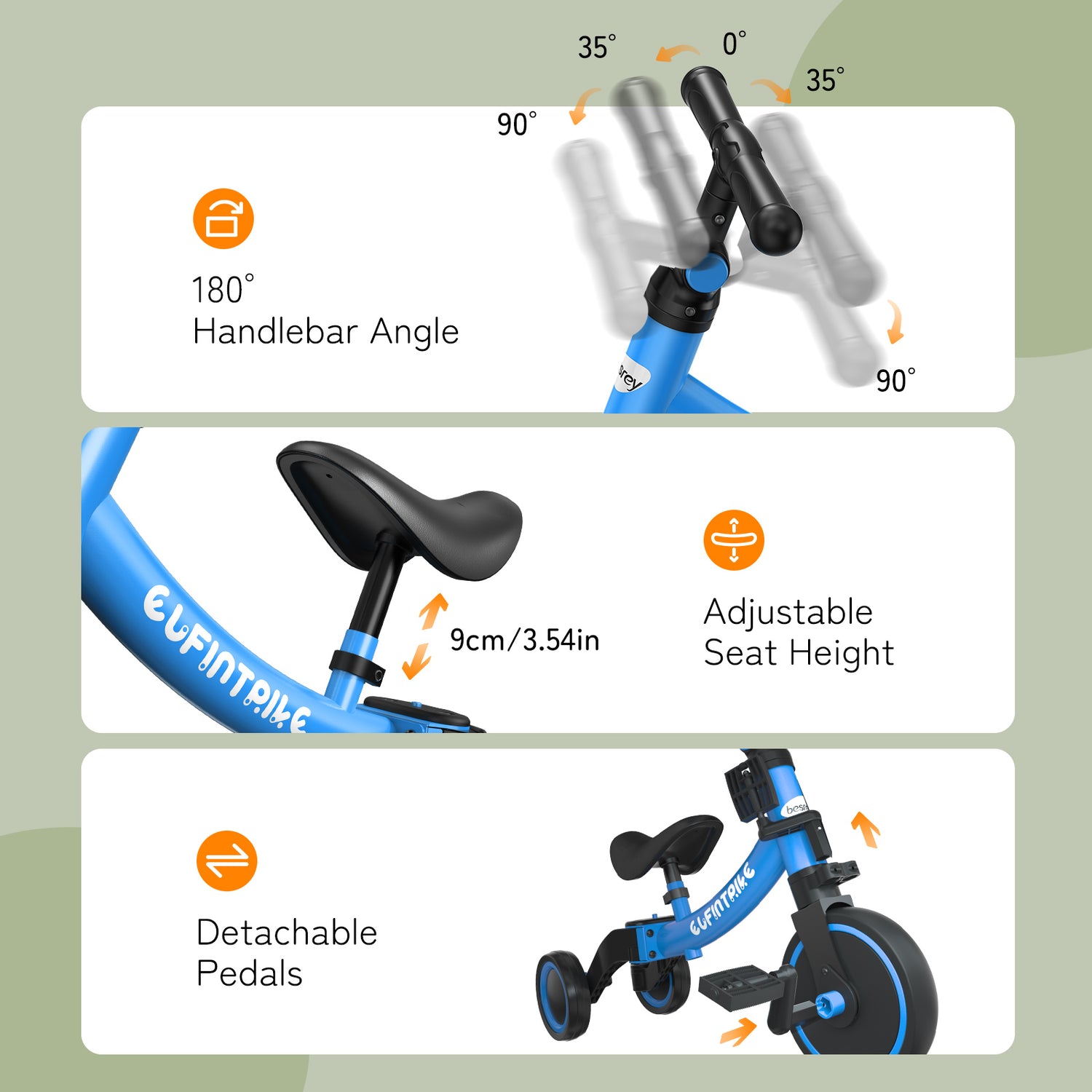 Whizkidz FlexiDrive 5 IN 1 Toddler Trike