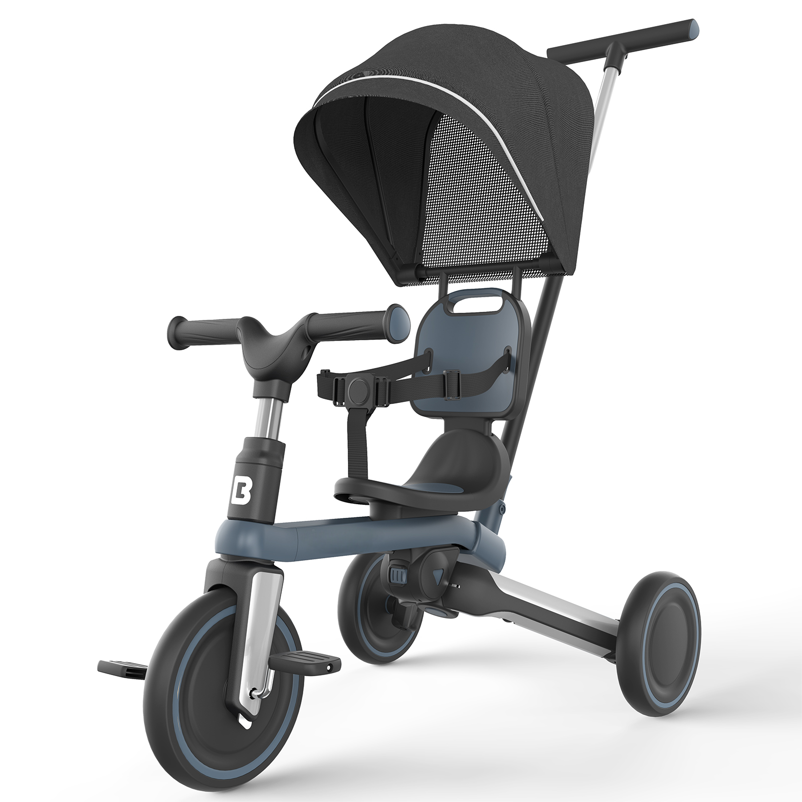 WhizKidz 5-in-1 Toddler Tricycle with Removable Canopy & Backrest | for Toddlers 1-3