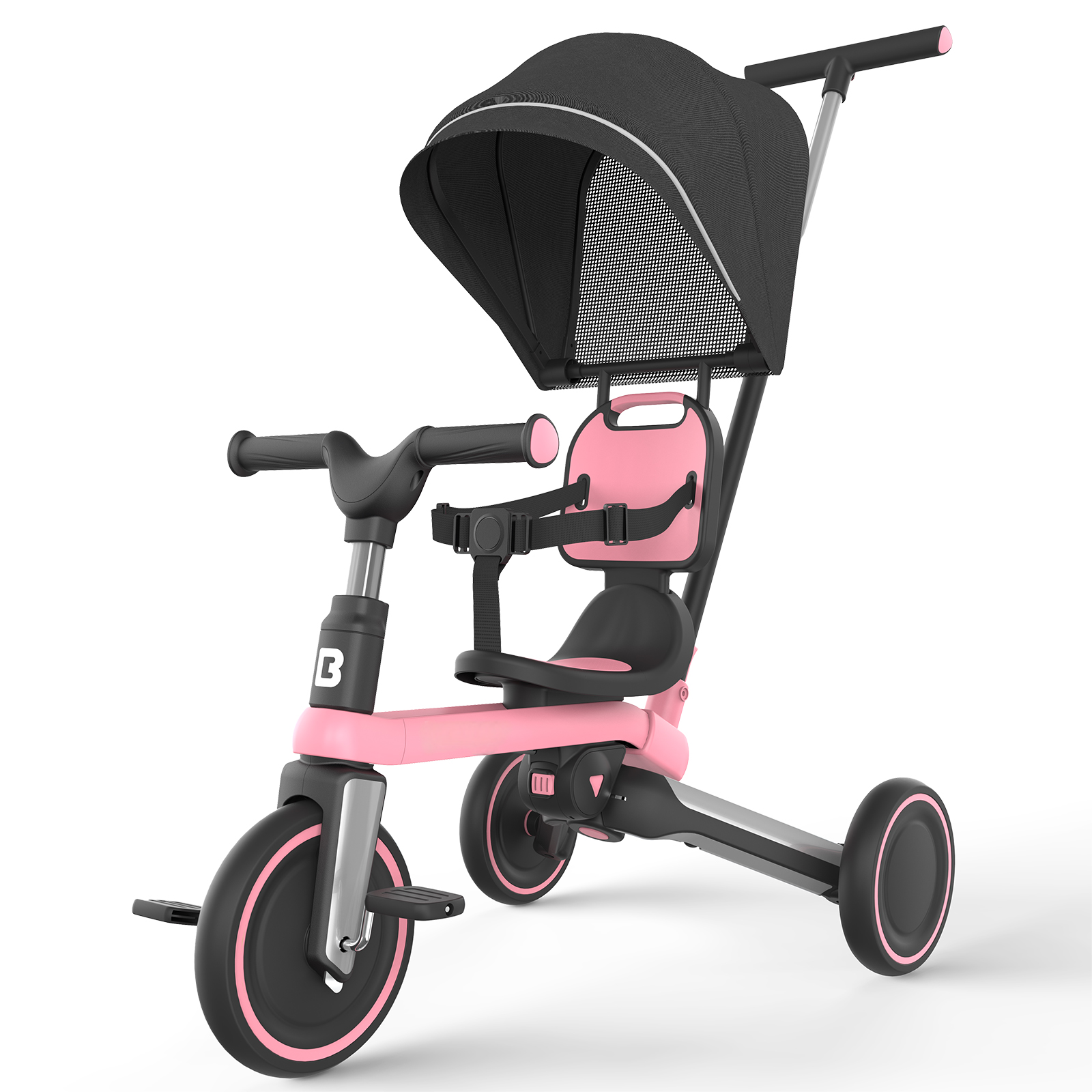 WhizKidz 5-in-1 Toddler Tricycle with Removable Canopy & Backrest | for Toddlers 1-3