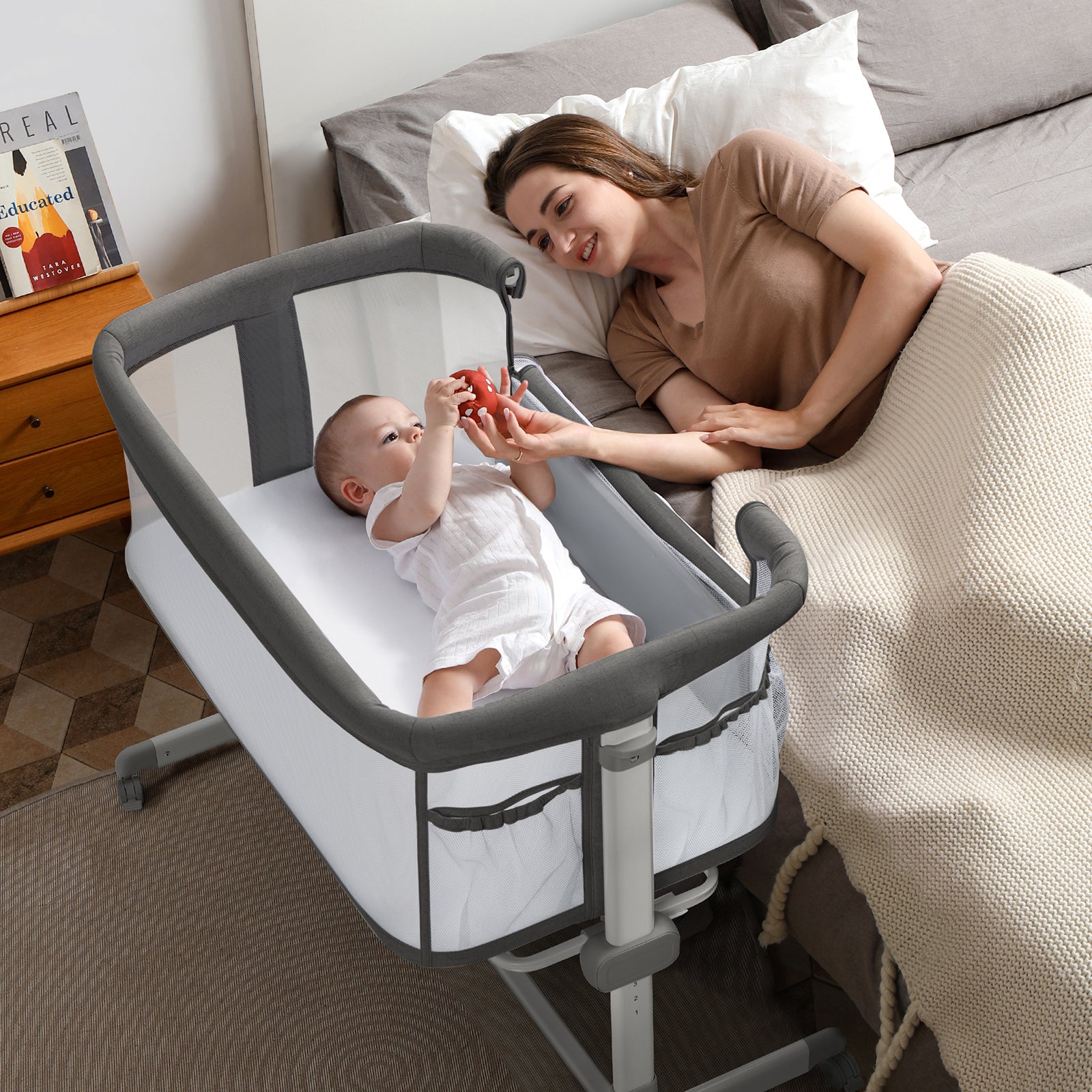 WhizKidz Multifunction Baby Crib All Mesh