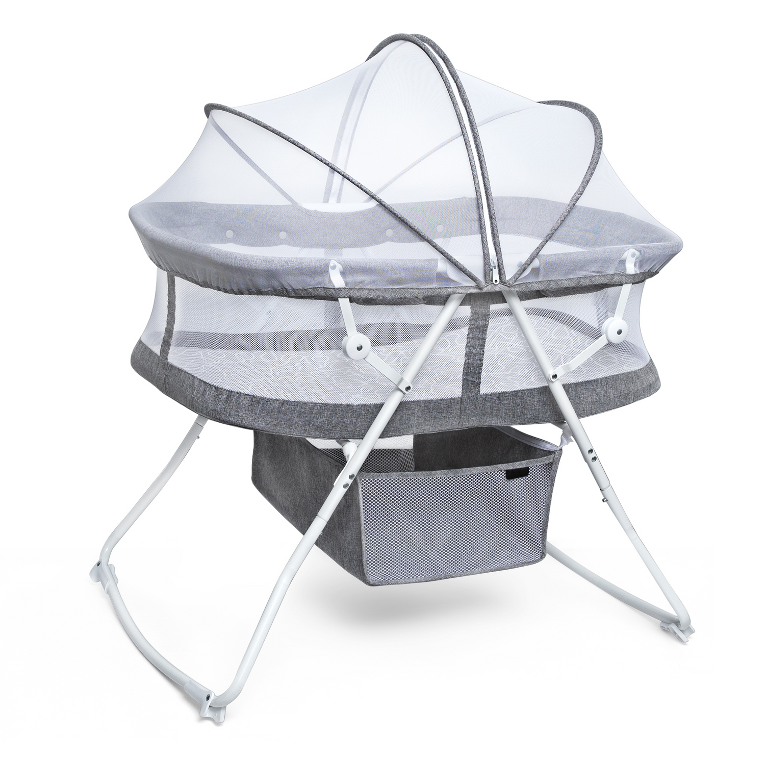 WhizKidz 3-in-1 Portable Baby Bassinet Cradle Easy Folding