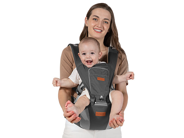 Pittoreks Baby Carrier チャコールグレー Gray Baby Soft Carrier, 4-in-1 Ergonomic Convertible Carrier