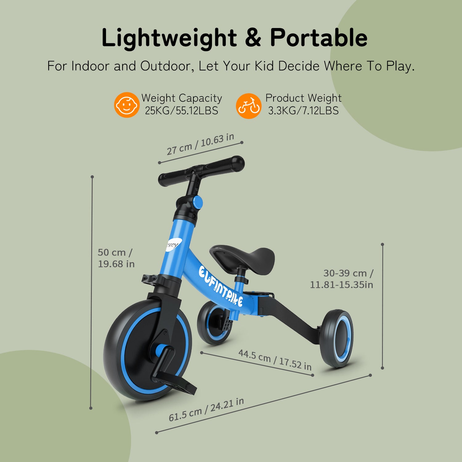 Whizkidz FlexiDrive 5 IN 1 Toddler Trike