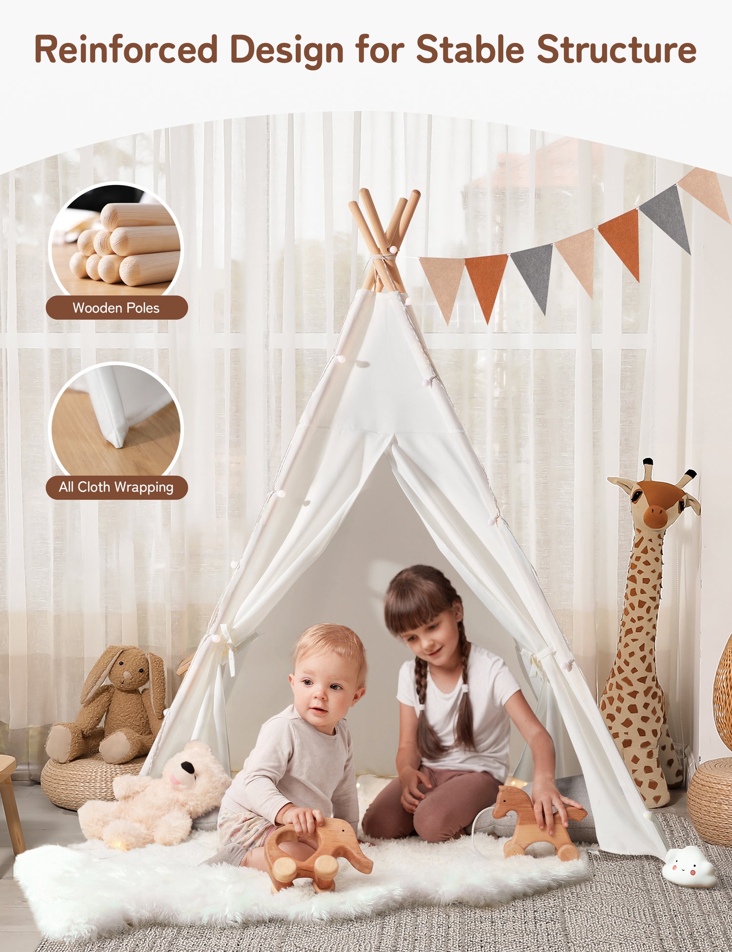 Wonder Explore LED Lights Kids Tent